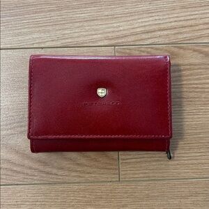 Chris Peterson Hand crafted Red Leather Wallet